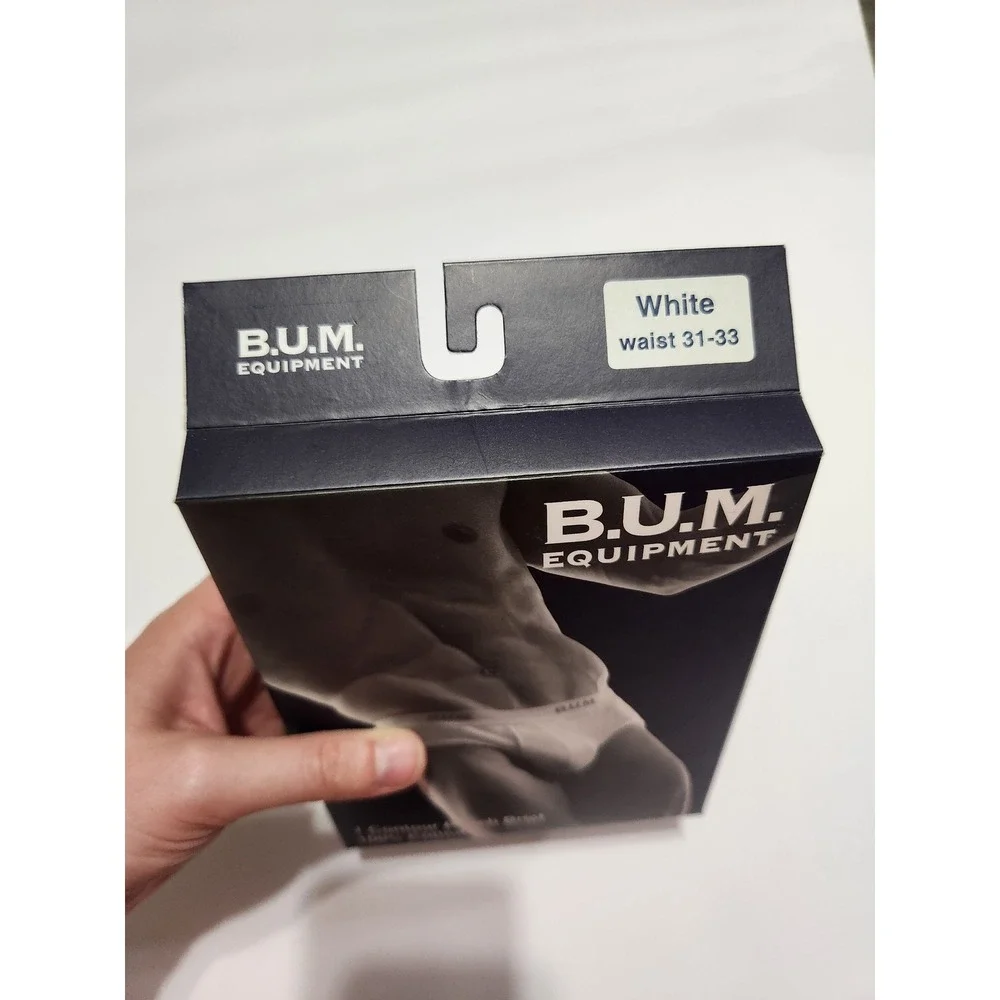 B.U.M. Equipment Contour Pouch Brief White Vintage‎ 100% Cotton 31-33